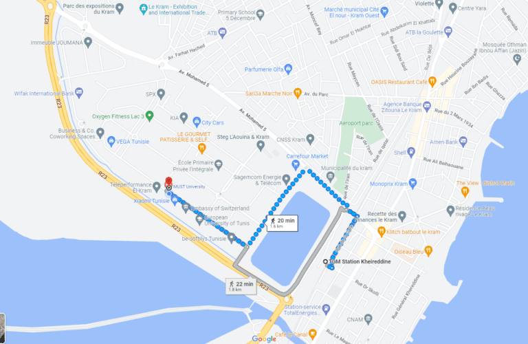 Walking directions to our campus